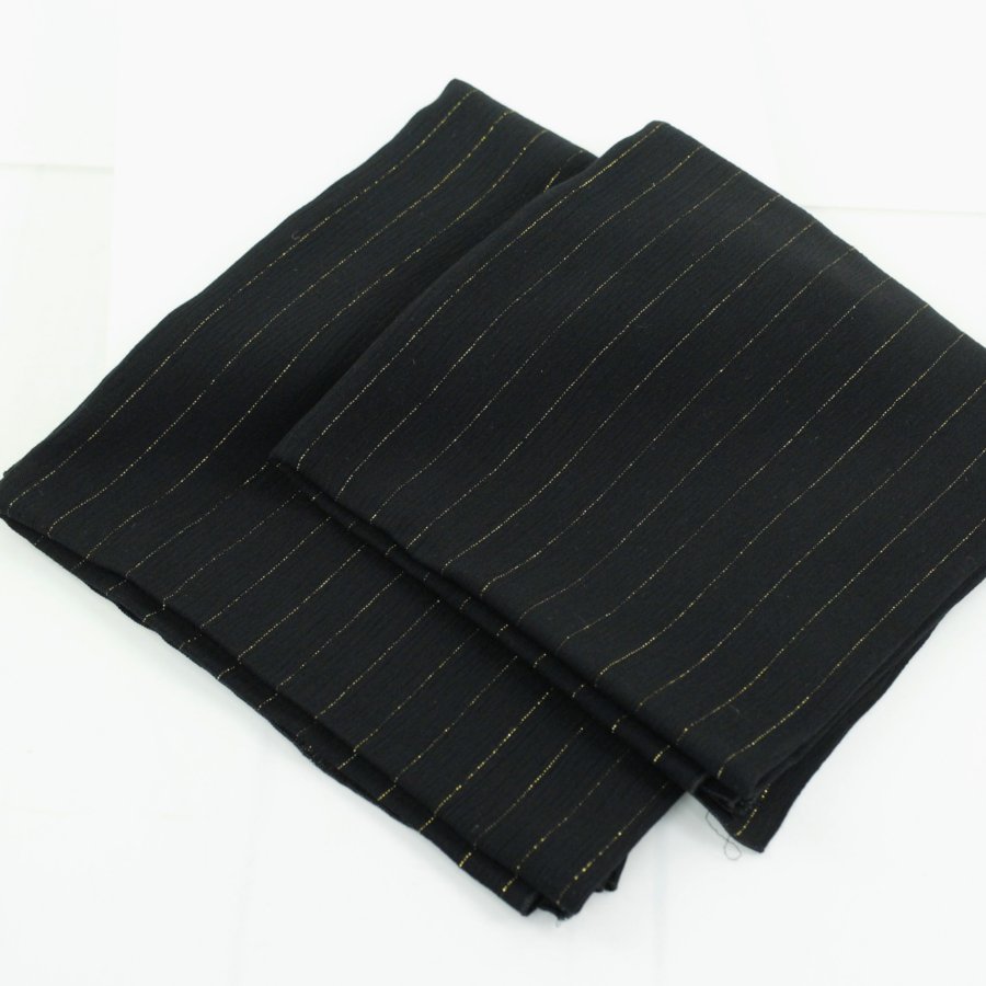 Black And Gold Lurex Square Scarf Product Image
